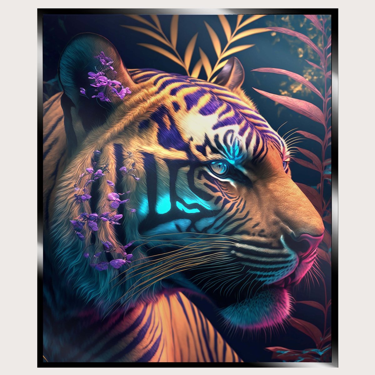 Illuminated Wall Art - Beautiful Tiger - madaboutneon