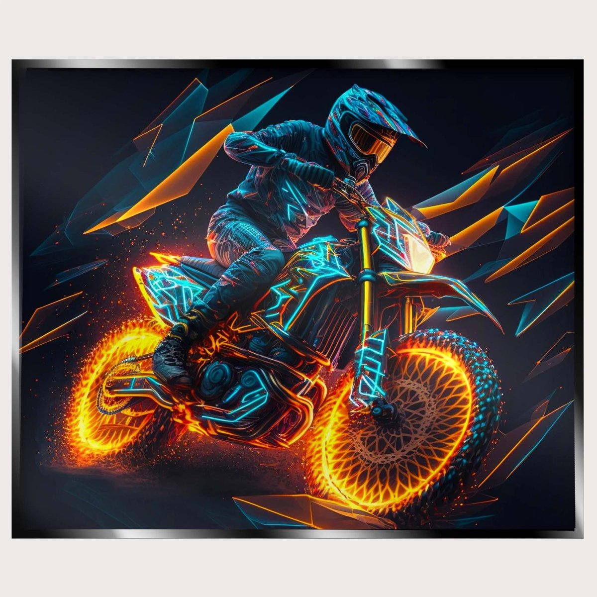 Illuminated Wall Art - Extreme Motorcycle - madaboutneon