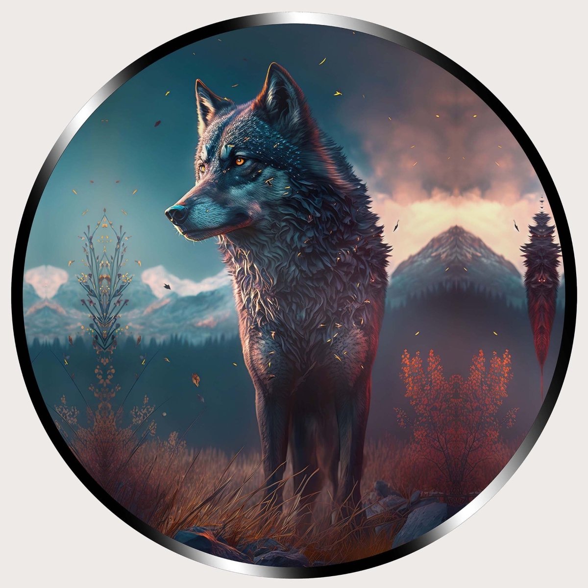 Illuminated Wall Art - Forest Wolf - madaboutneon