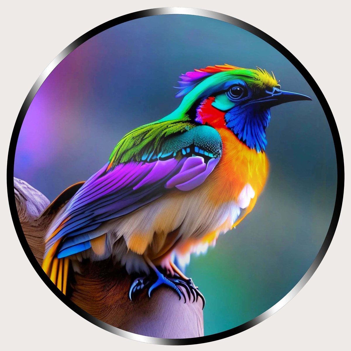 Illuminated Wall Art - Multicoloured Bird - madaboutneon