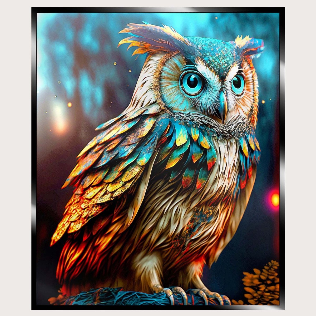 Illuminated Wall Art - Owl 2 - madaboutneon