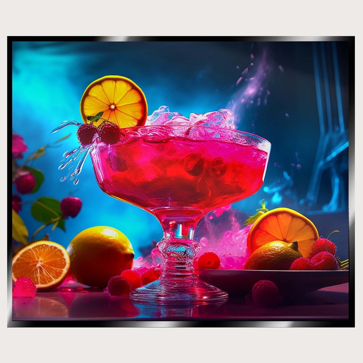 Illuminated Wall Art - Pink Cocktail - madaboutneon