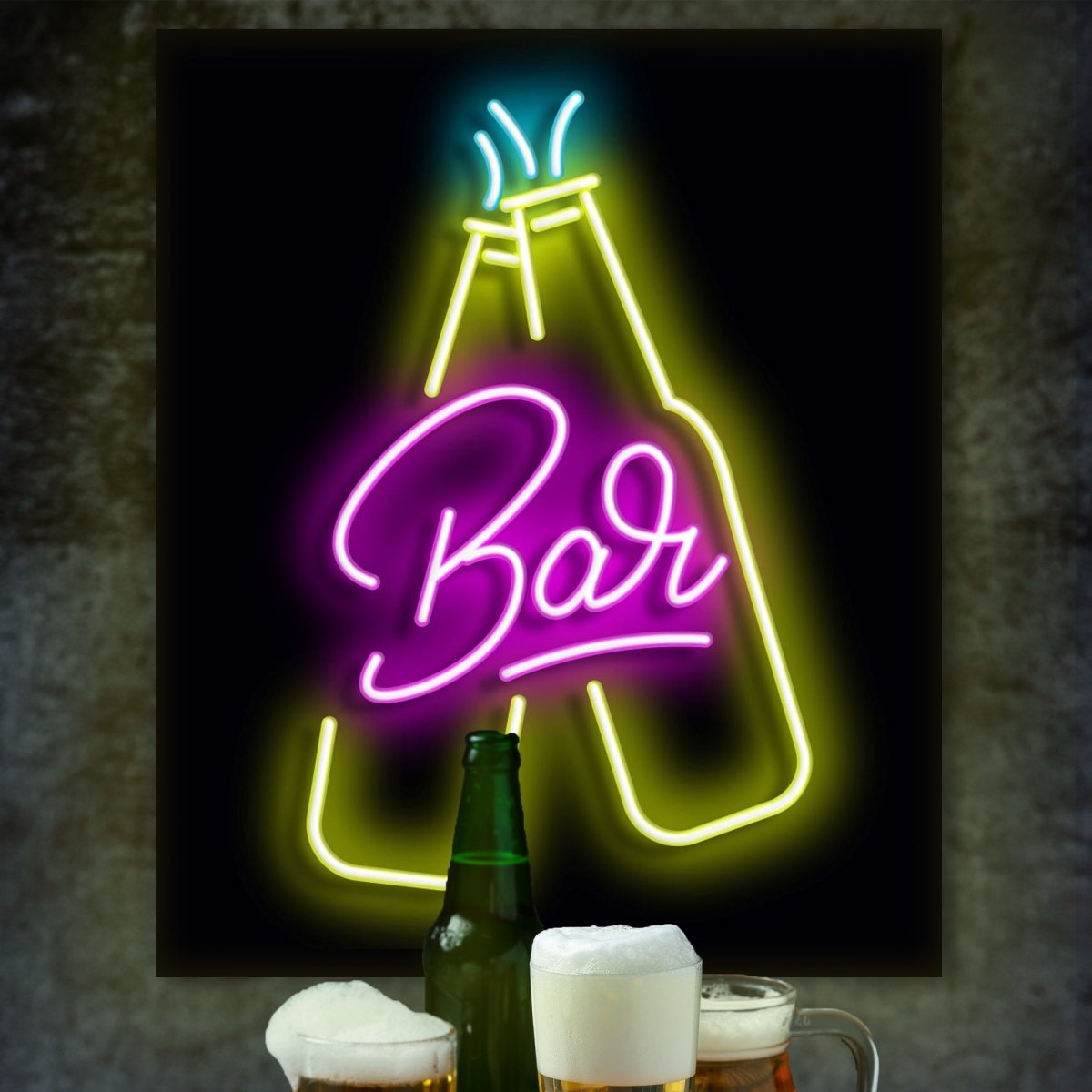 Personalised LED Neon Sign BAR 2 - madaboutneon