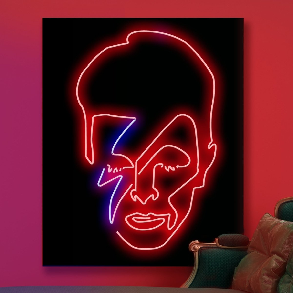 Personalised LED Neon Sign BOWIE - madaboutneon