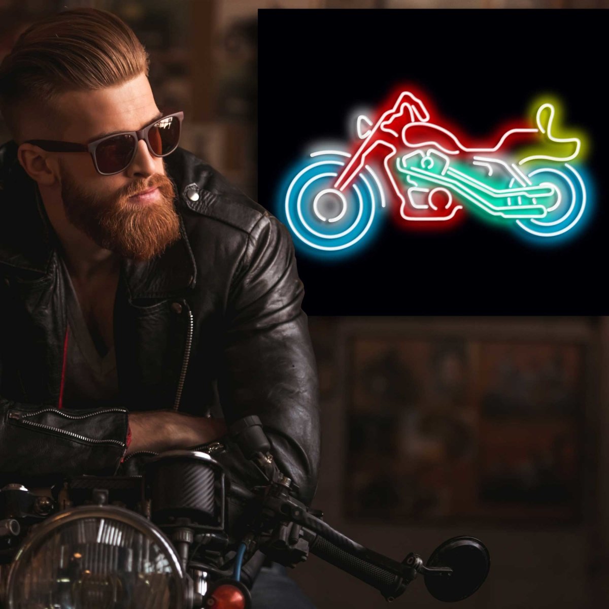 Personalised LED Neon Sign CHOPPER - madaboutneon