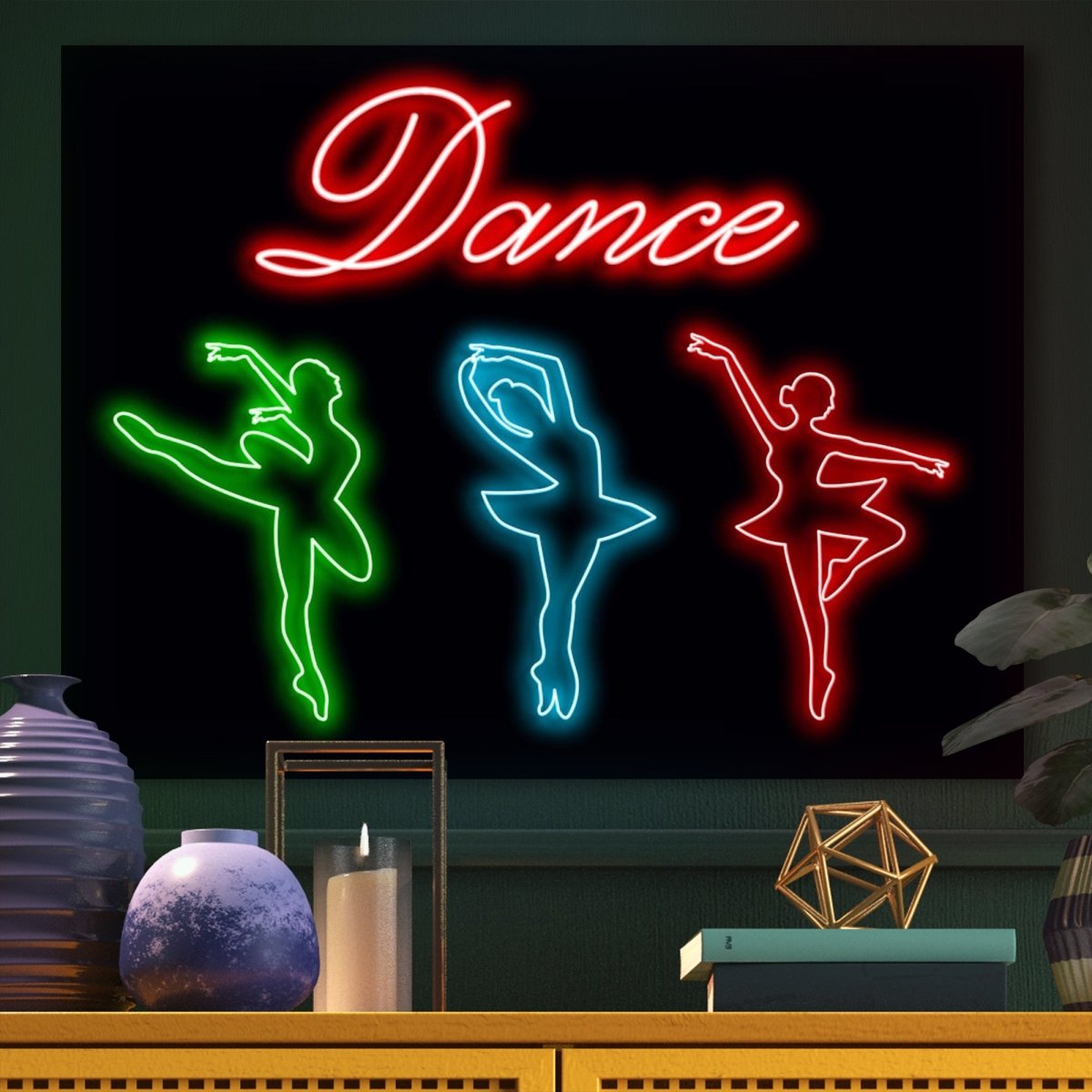 Personalised LED Neon Sign DANCE - madaboutneon