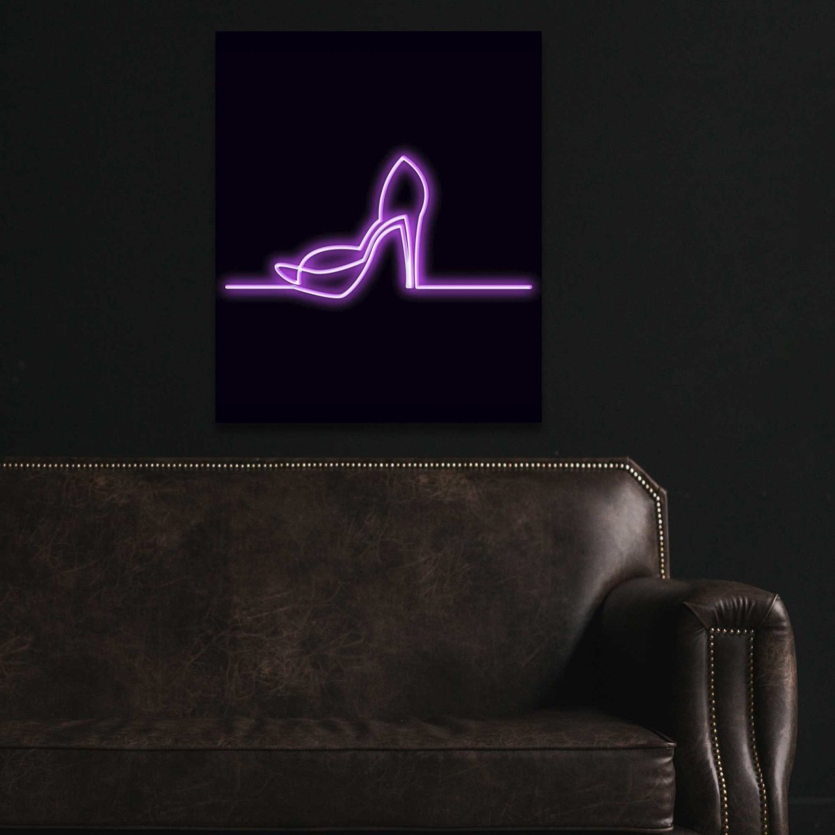 Personalised LED Neon Sign ELEGANT SHOE - madaboutneon