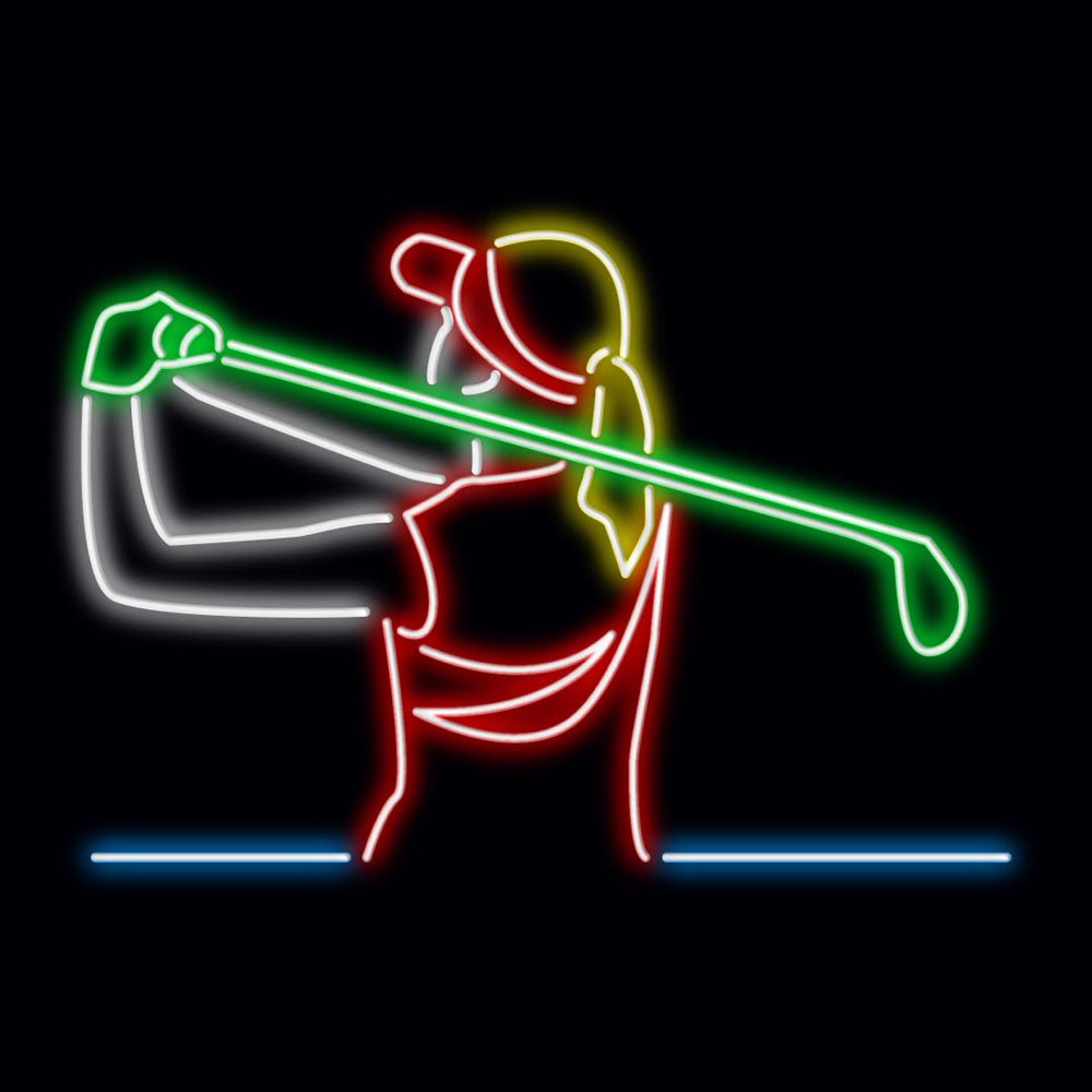 Personalised LED Neon Sign GOLFER - madaboutneon