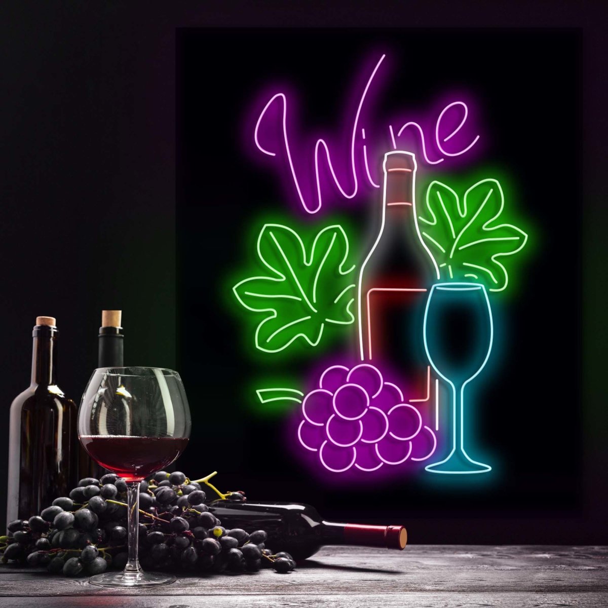 Personalised LED Neon Sign GRAPEVINE - madaboutneon