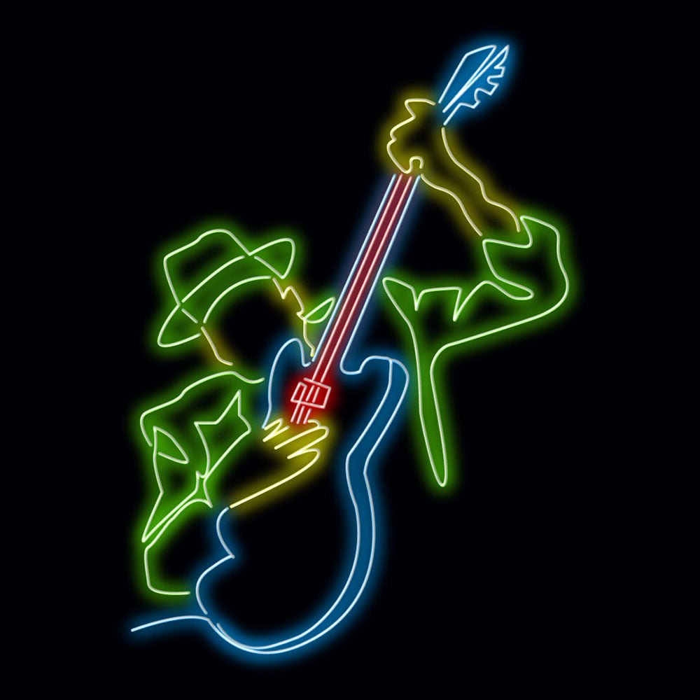 Personalised LED Neon Sign GUITARIST - madaboutneon