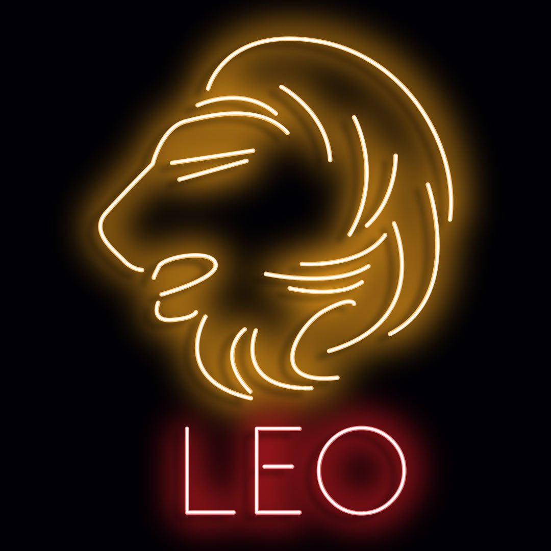 Personalised LED Neon Sign LEO - madaboutneon