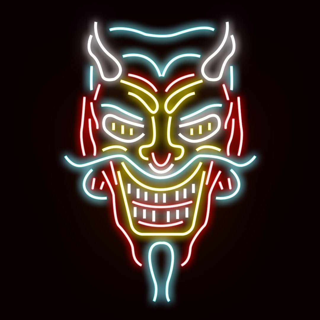 Personalised LED Neon Sign MASK - madaboutneon