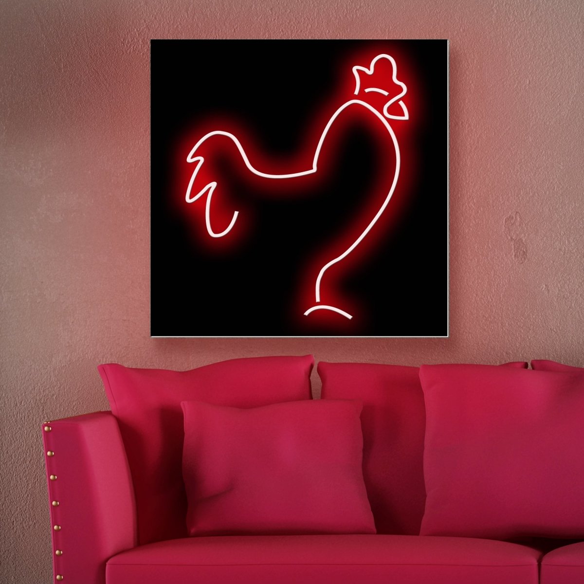 Personalised LED Neon Sign ROOSTER - madaboutneon