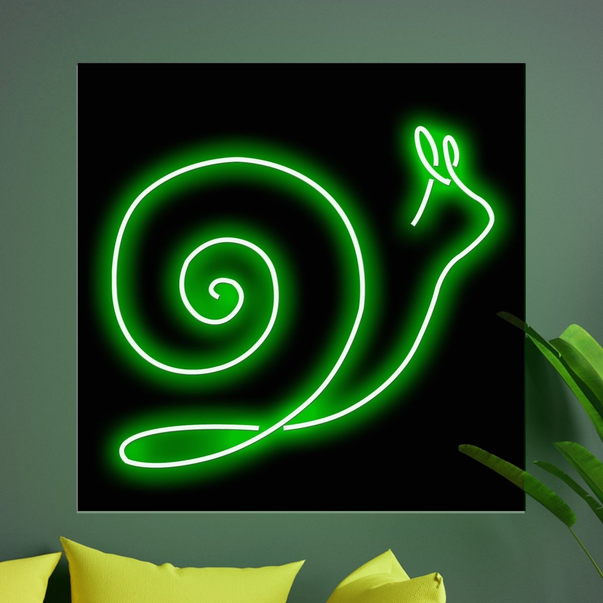 Personalised LED Neon Sign SNAIL - madaboutneon