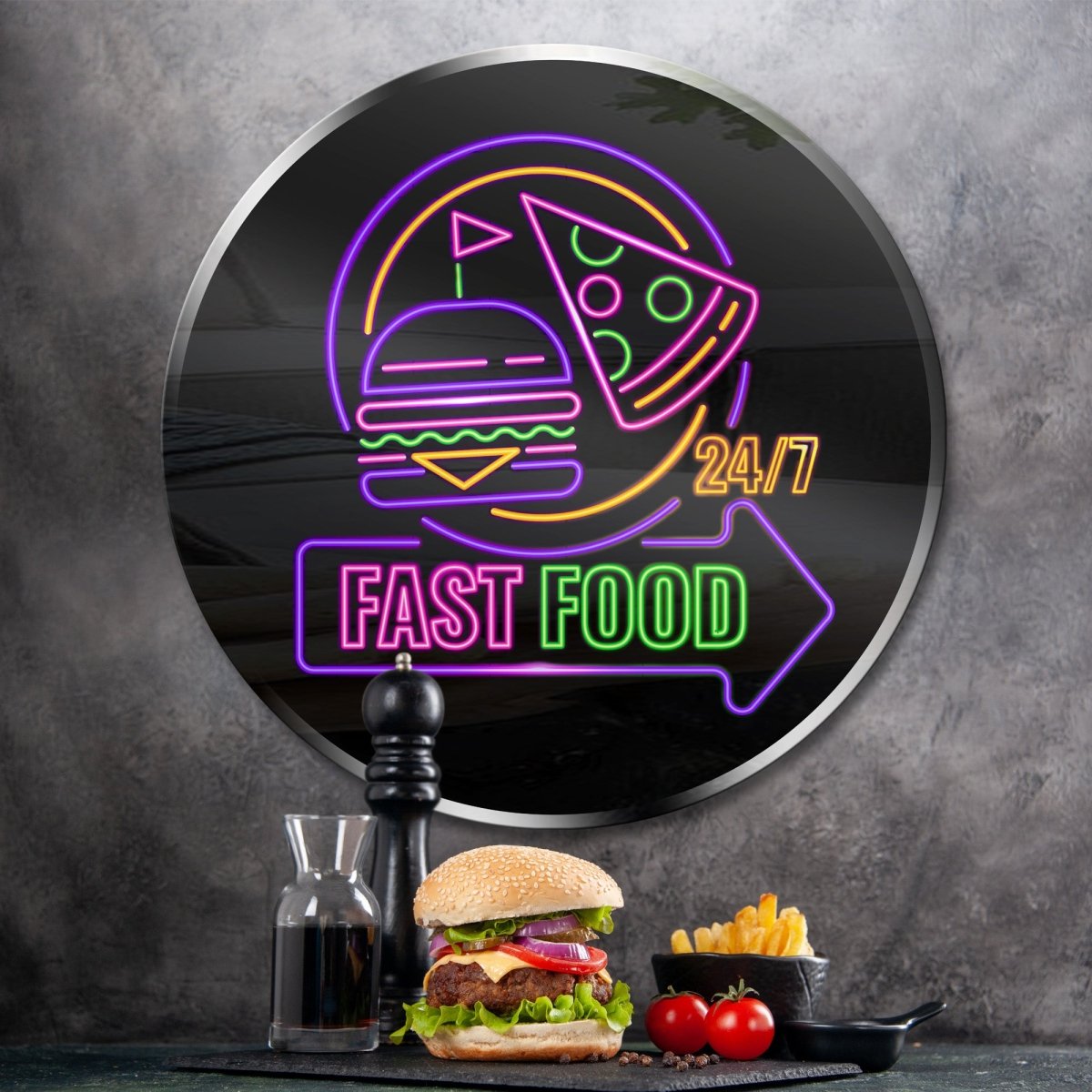 Personalized Neon Sign Fast Food - madaboutneon