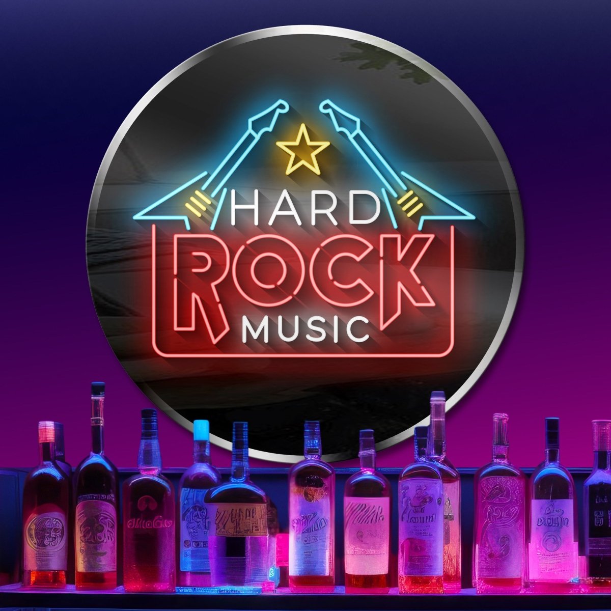 Personalized Neon Sign Hard Rock Music - madaboutneon