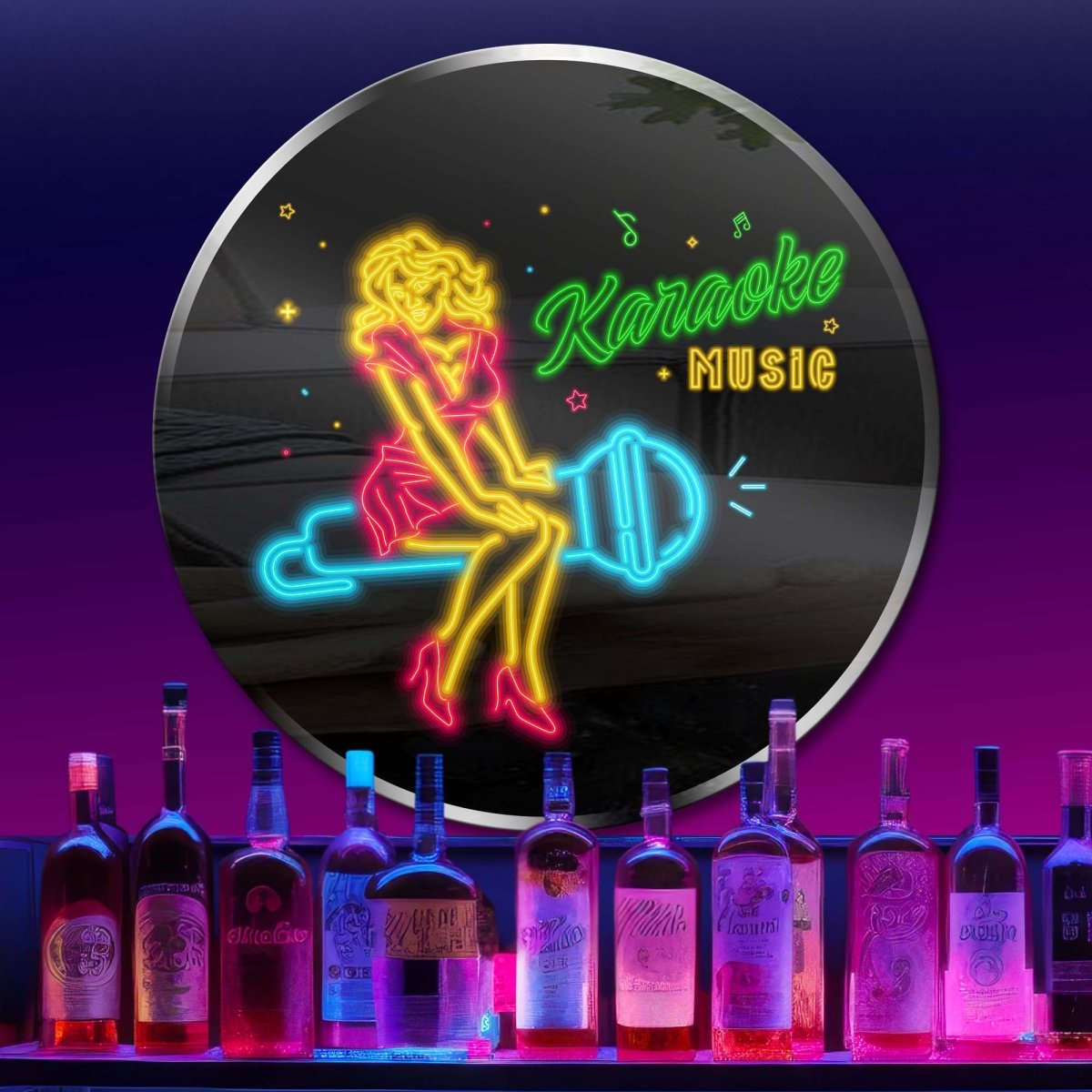 Personalized Neon Sign Karaoke Music 3 - madaboutneon