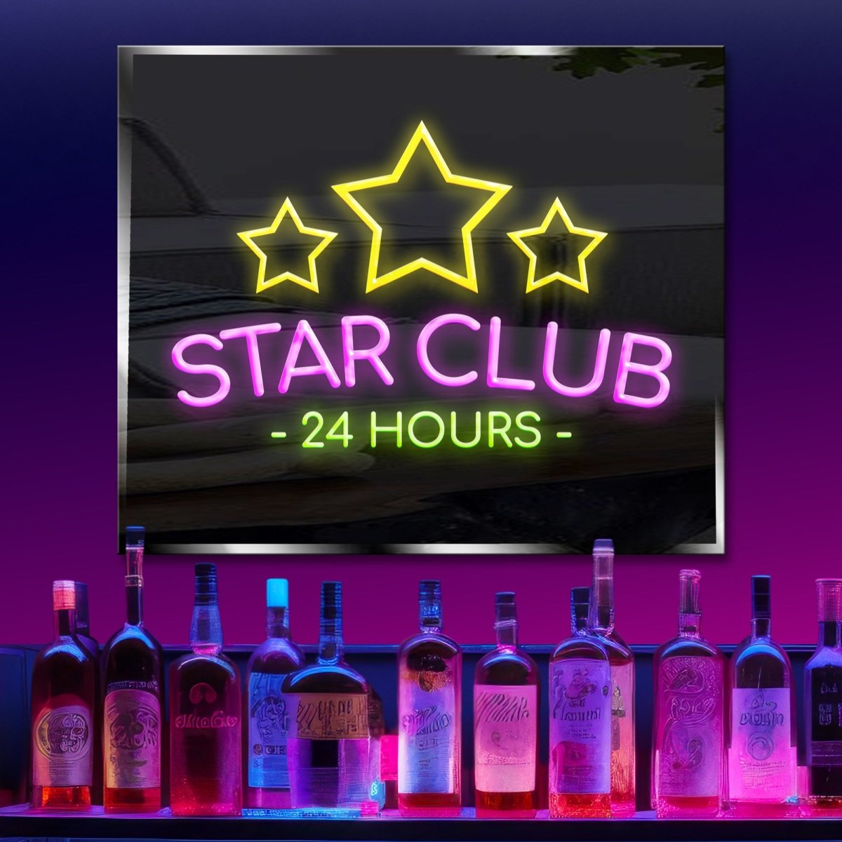 Personalized Neon Star Club - madaboutneon