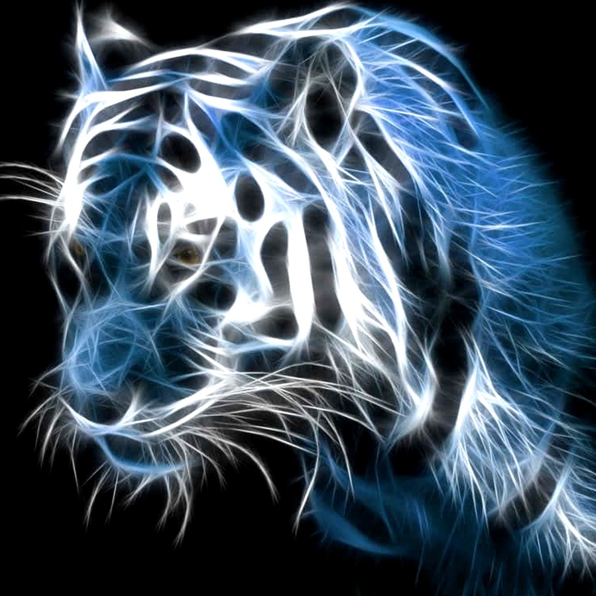 Personalized White Tiger Neon Sign 600mm X 250mm - madaboutneon