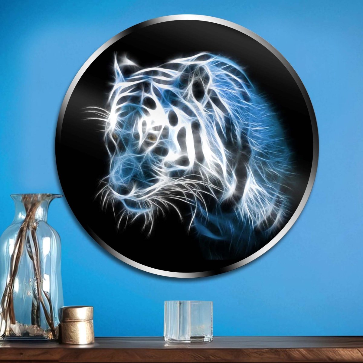 Personalized White Tiger Neon Sign 600mm X 250mm - madaboutneon