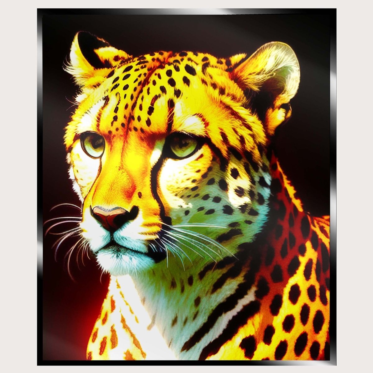 Illuminated Wall Art - Cheetah - madaboutneon