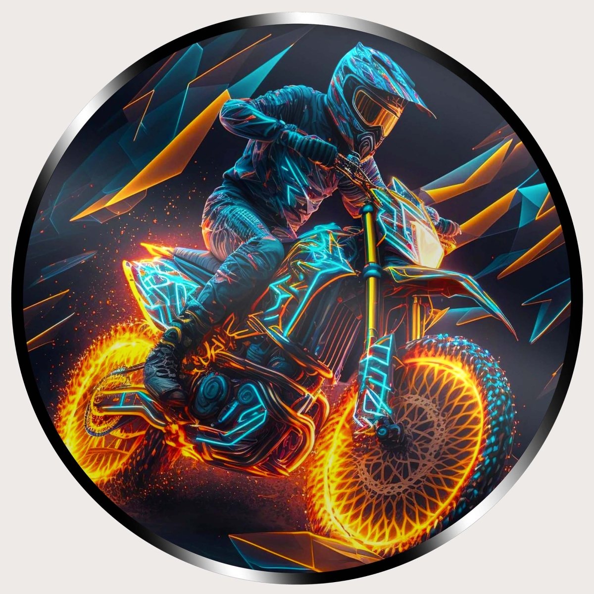 Illuminated Wall Art - Extreme Motorcycle - madaboutneon