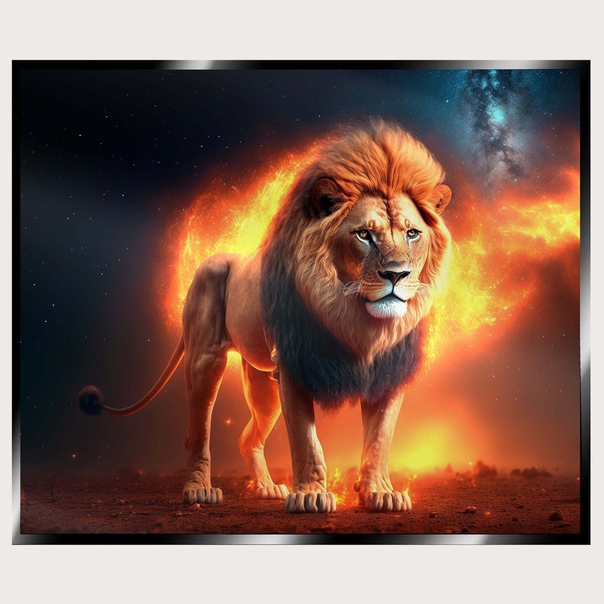 Illuminated Wall Art - Fantastic Lion - madaboutneon