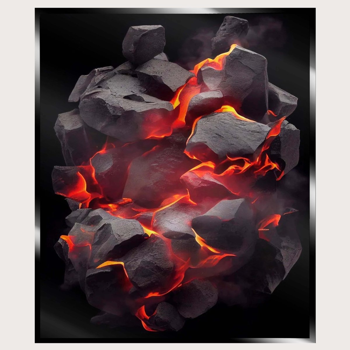 Illuminated Wall Art - Hot Burning Coals - madaboutneon