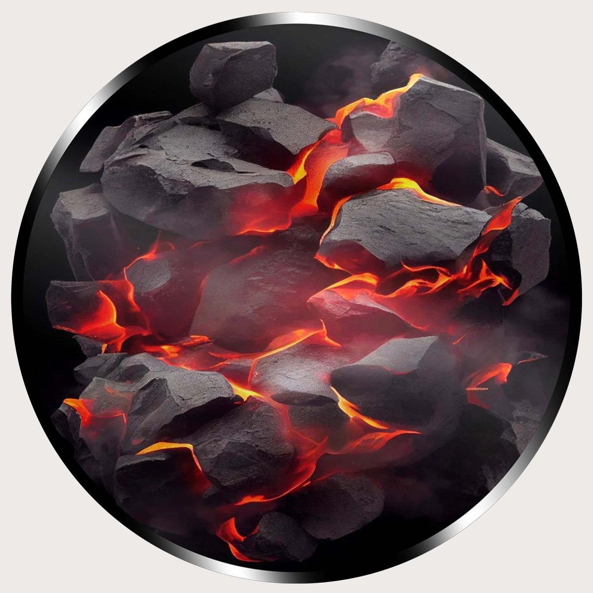 Illuminated Wall Art - Hot Burning Coals - madaboutneon