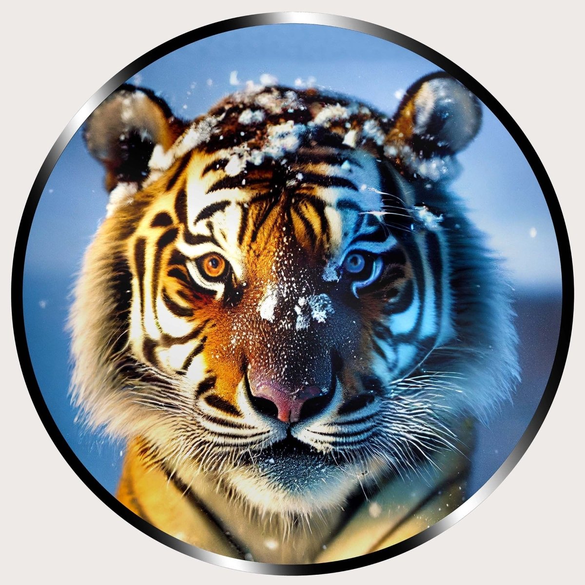 Illuminated Wall Art - Snow Tiger - madaboutneon