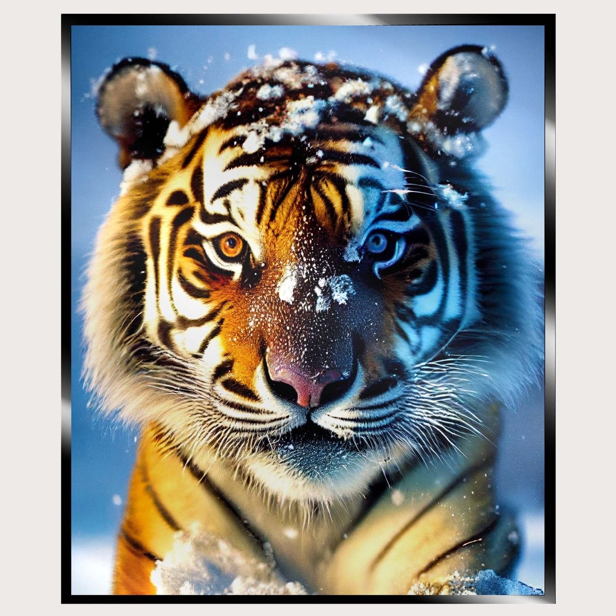 Illuminated Wall Art - Snow Tiger - madaboutneon