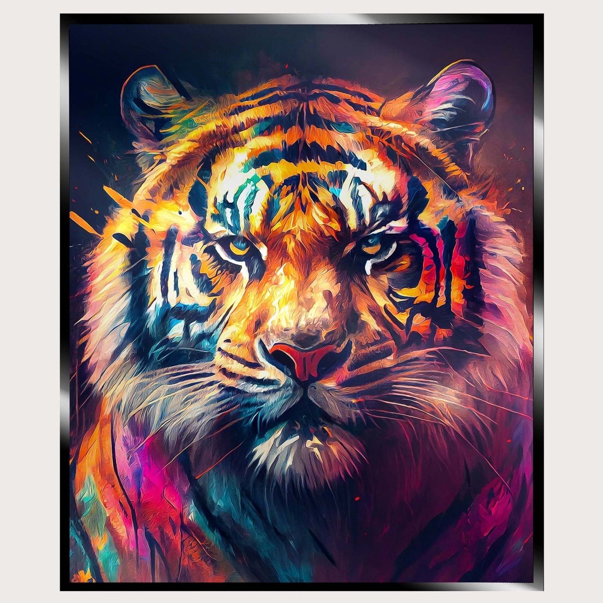 Illuminated Wall Art - Tiger 4 - madaboutneon