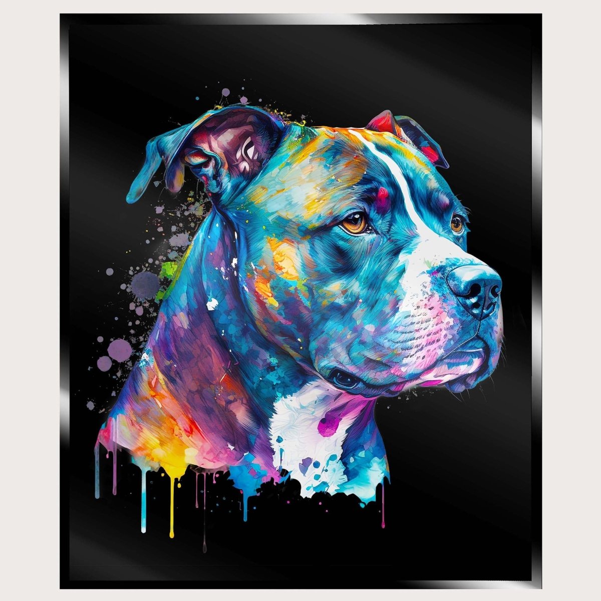 Illuminated Wall Art - Watercoloured Dog - madaboutneon