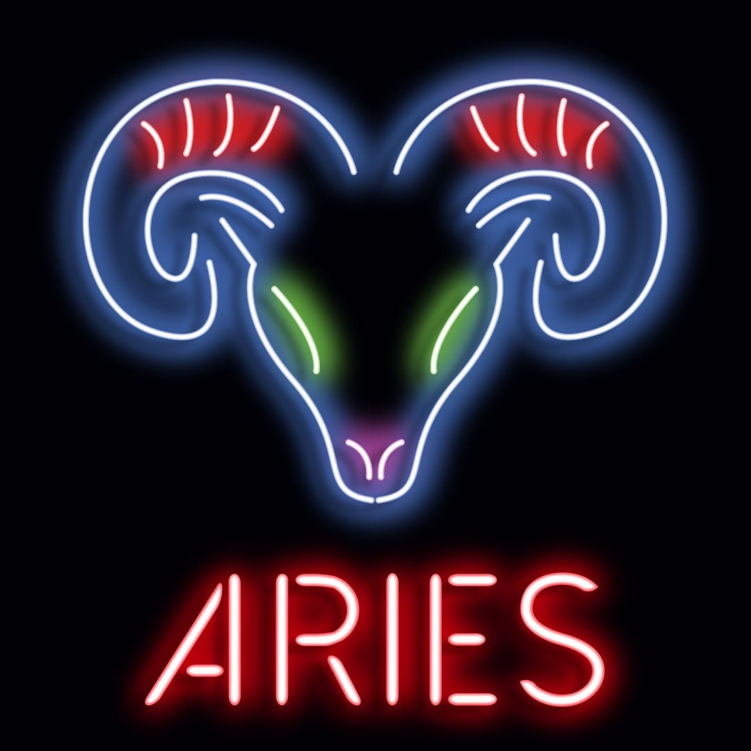Personalised LED Neon Sign ARIES - madaboutneon