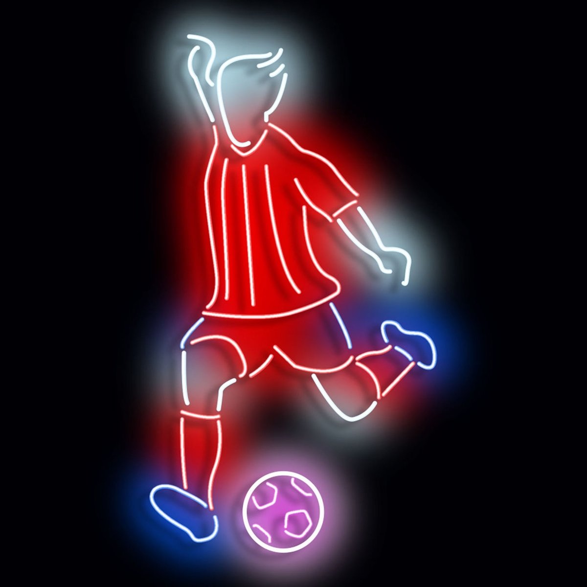 Personalised LED Neon Sign ATHLETICO- FANS - madaboutneon