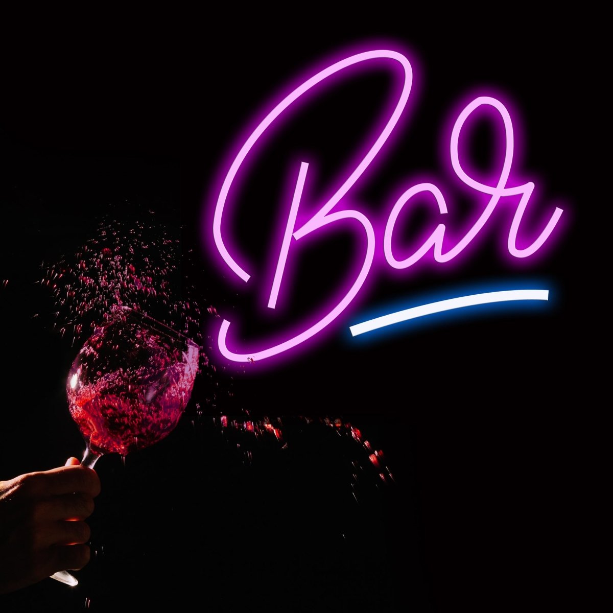 Personalised LED Neon Sign BAR 1 - madaboutneon