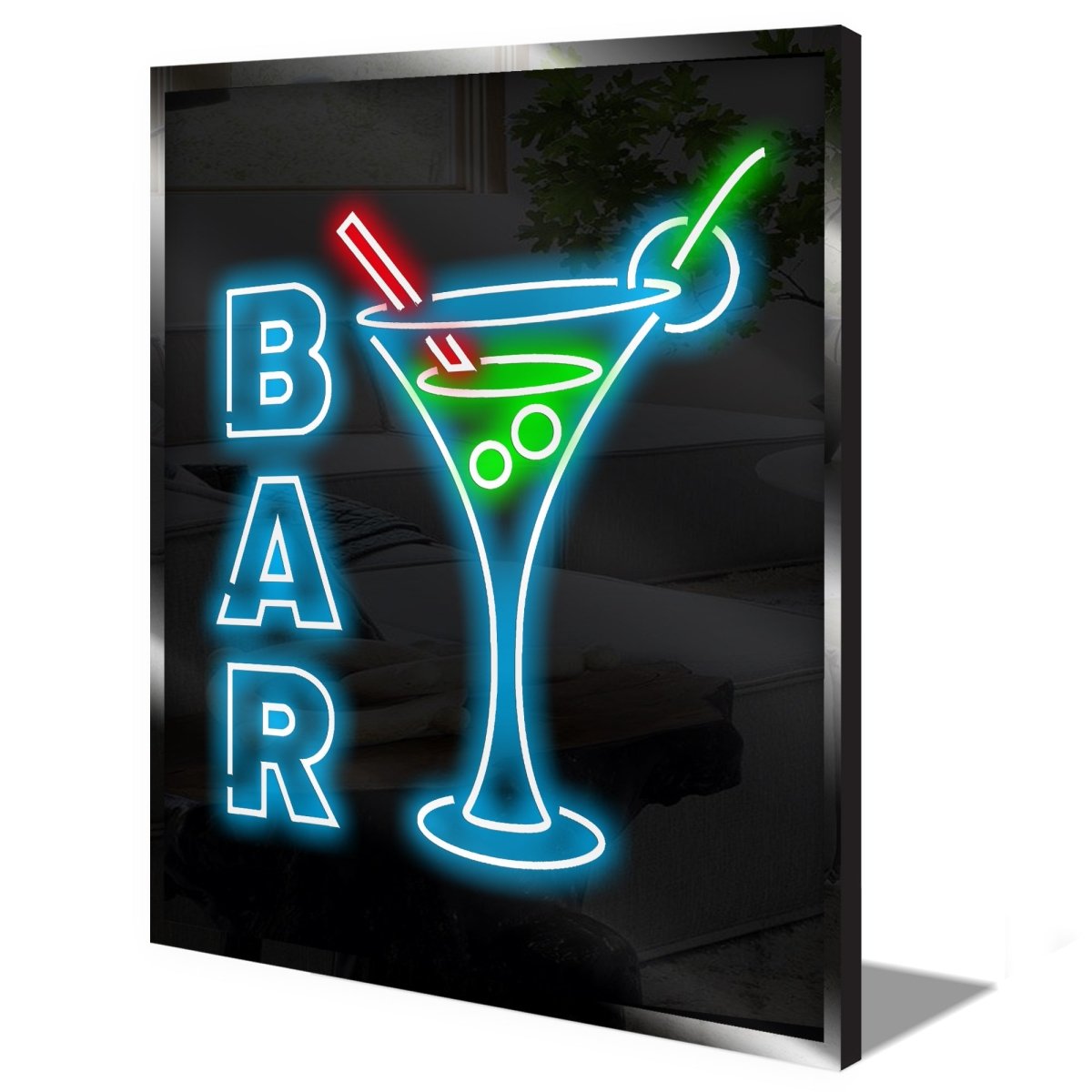 Personalised LED Neon Sign BAR GLASS - madaboutneon