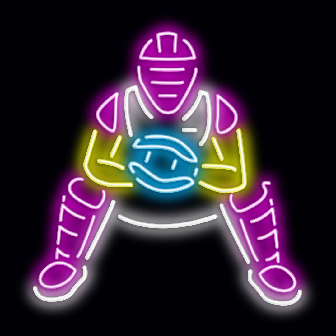 Personalised LED Neon Sign BASEBALL 1 - madaboutneon