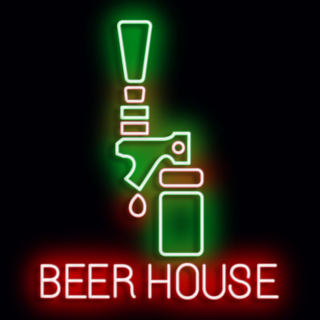 Personalised LED Neon Sign BEER HOUSE - madaboutneon