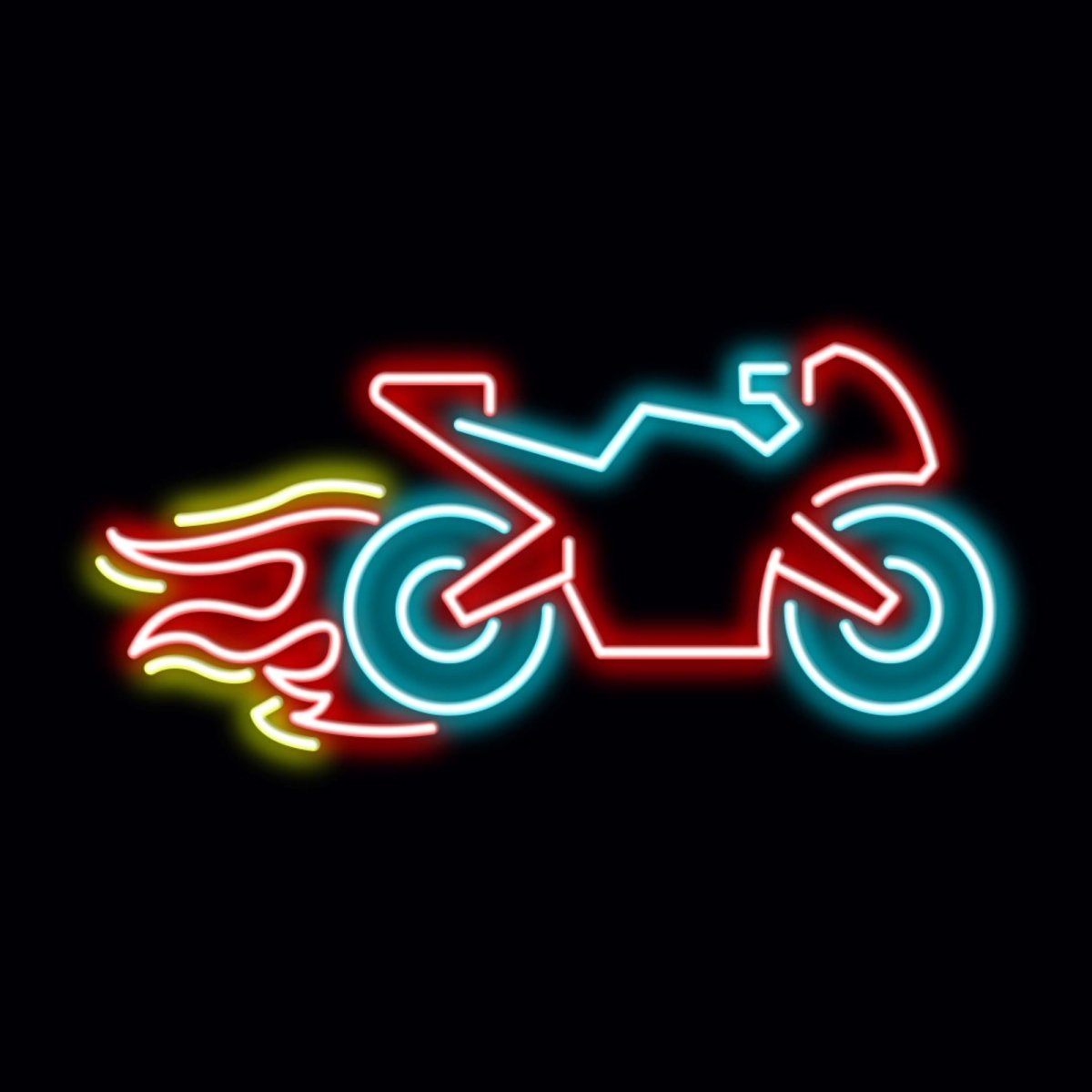 Personalised LED Neon Sign BIKE 6 - madaboutneon