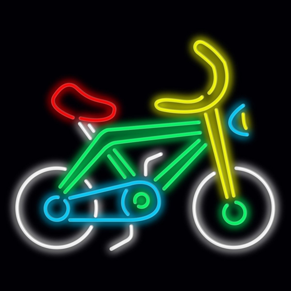 Personalised LED Neon Sign BIKE 8 - madaboutneon