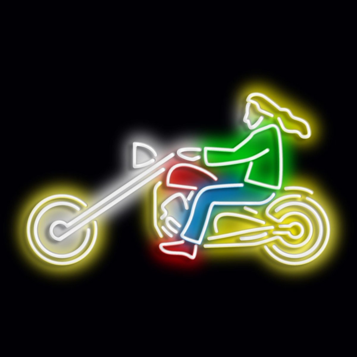 Personalised LED Neon Sign BIKER 2 - madaboutneon