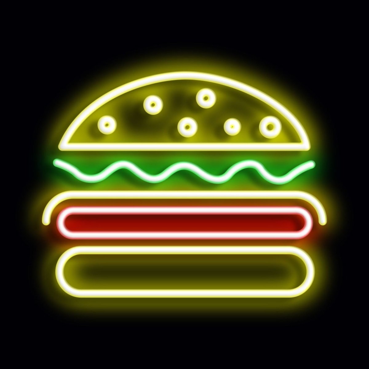 Personalised LED Neon Sign BURGER - madaboutneon