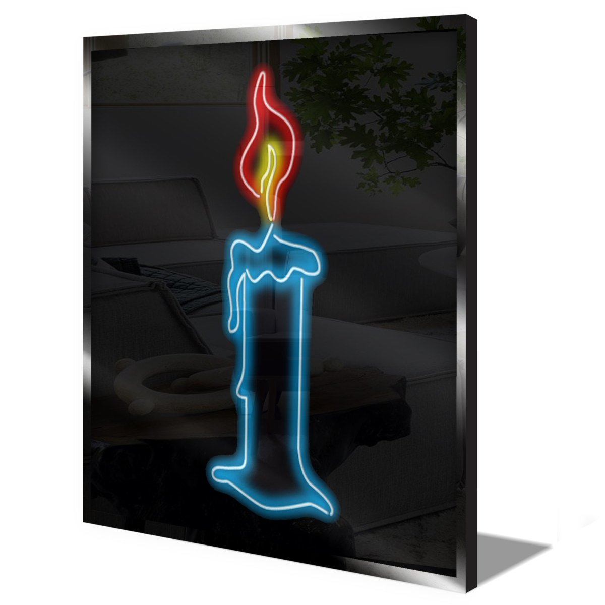 Personalised LED Neon Sign CANDLE - madaboutneon