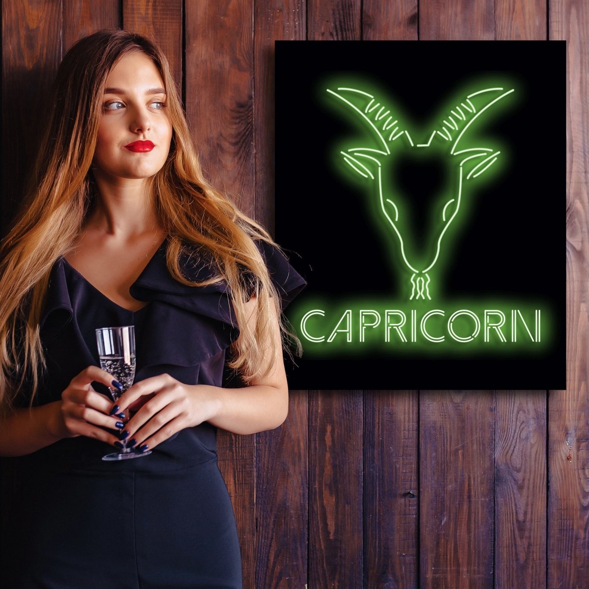 Personalised LED Neon Sign CAPRICORN - madaboutneon