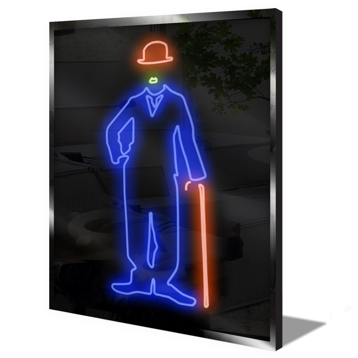 Personalised LED Neon Sign CHARLIE CHAPLIN - madaboutneon