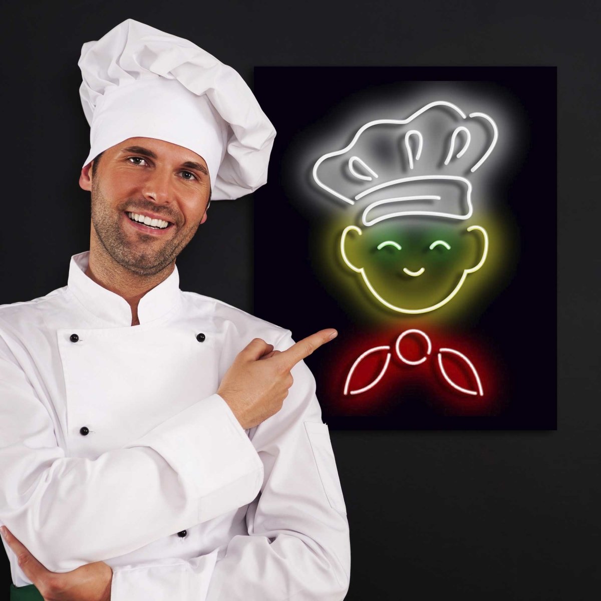 Personalised LED Neon Sign Chef2 - madaboutneon