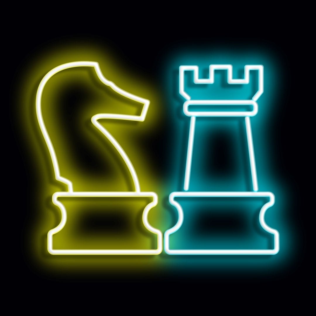 Personalised LED Neon Sign CHESS 1 - madaboutneon