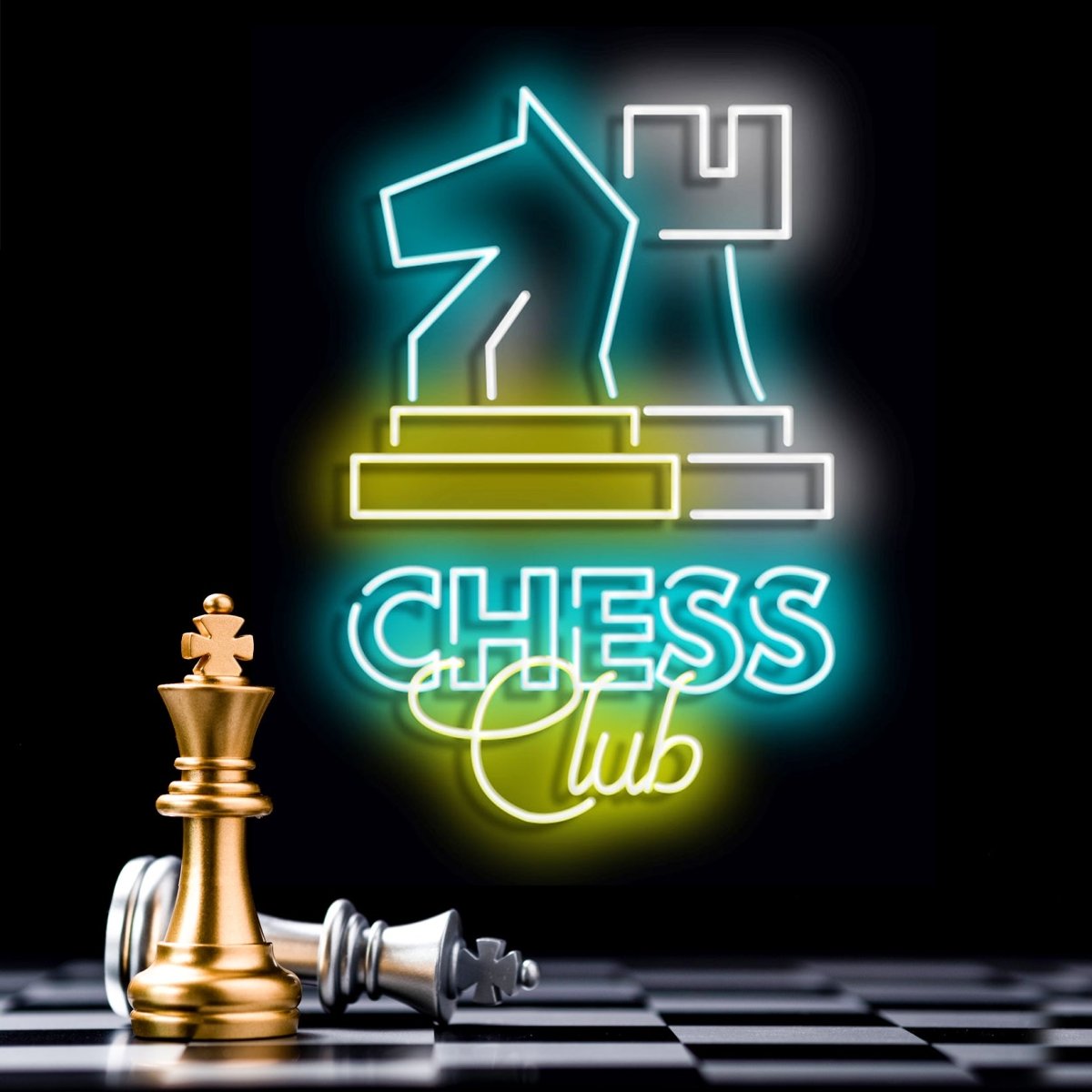 Personalised LED Neon Sign CHESS CLUB - madaboutneon