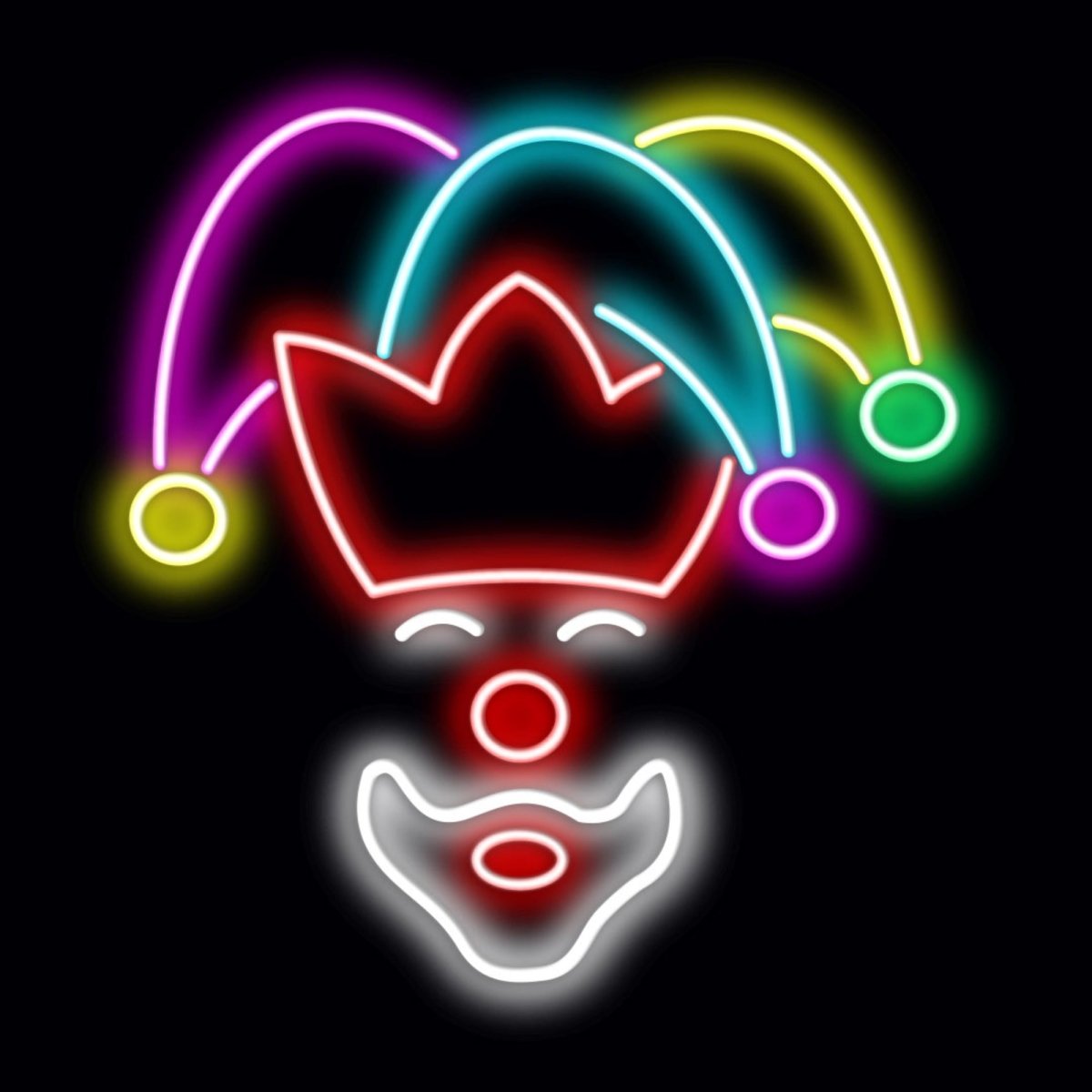 Personalised LED Neon Sign CLOWN - madaboutneon